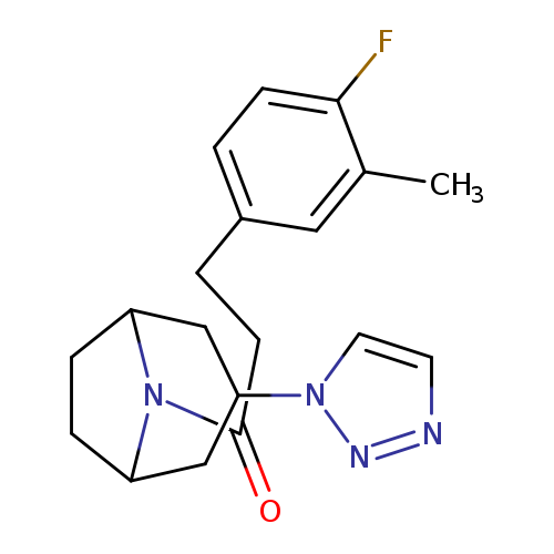 3-(4-fluoro-3-methylphenyl)-1-[3-(1H-1,2,3-triazol-1-yl)-8-azabicyclo[3.2.1]octan-8-yl]propan-1-one