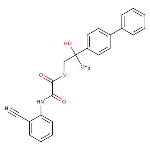 N'-(2-{[1,1'-biphenyl]-4-yl}-2-hydroxypropyl)-N-(2-cyanophenyl)ethanediamide
