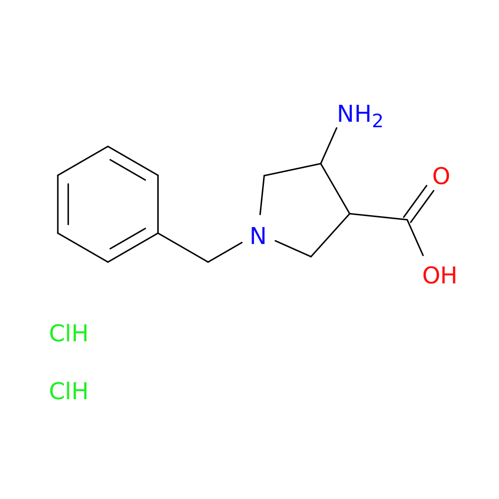 4-amino-1-benzylpyrrolidine-3-carboxylic acid dihydrochloride