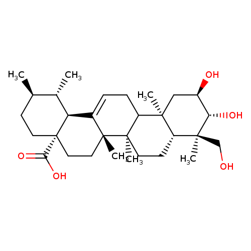 Urs-12-en-28-oic acid, 2,3,23-trihydroxy-, (2a,3b,4a)-