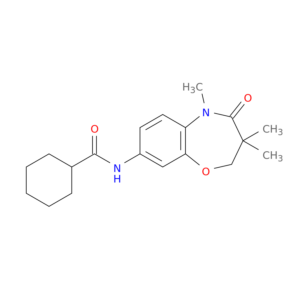 N-(3,3,5-trimethyl-4-oxo-2,3,4,5-tetrahydro-1,5-benzoxazepin-8-yl)cyclohexanecarboxamide