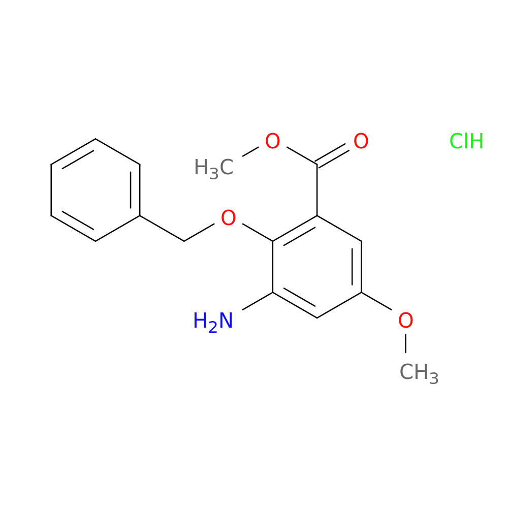 Methyl 3-amino-2-(benzyloxy)-5-methoxybenzoate hydrochloride