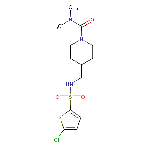 4-[(5-chlorothiophene-2-sulfonamido)methyl]-N,N-dimethylpiperidine-1-carboxamide