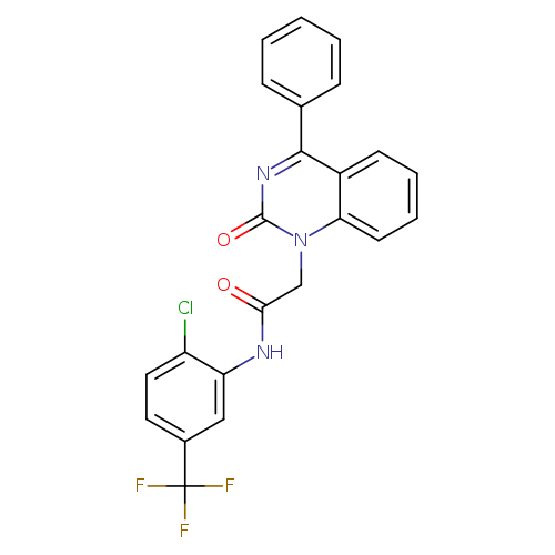 N-[2-chloro-5-(trifluoromethyl)phenyl]-2-(2-oxo-4-phenyl-1,2-dihydroquinazolin-1-yl)acetamide