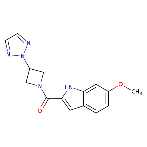 6-methoxy-2-[3-(2H-1,2,3-triazol-2-yl)azetidine-1-carbonyl]-1H-indole