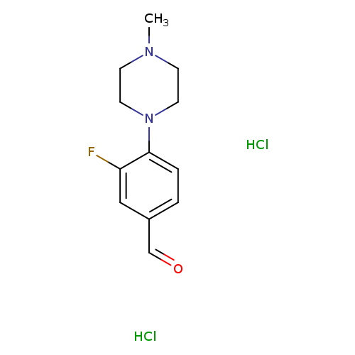 3-fluoro-4-(4-methylpiperazin-1-yl)benzaldehydedihydrochloride