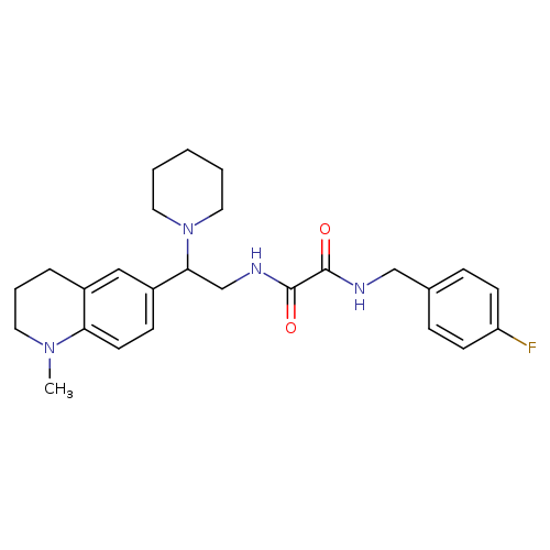 N'-[(4-fluorophenyl)methyl]-N-[2-(1-methyl-1,2,3,4-tetrahydroquinolin-6-yl)-2-(piperidin-1-yl)ethyl]ethanediamide