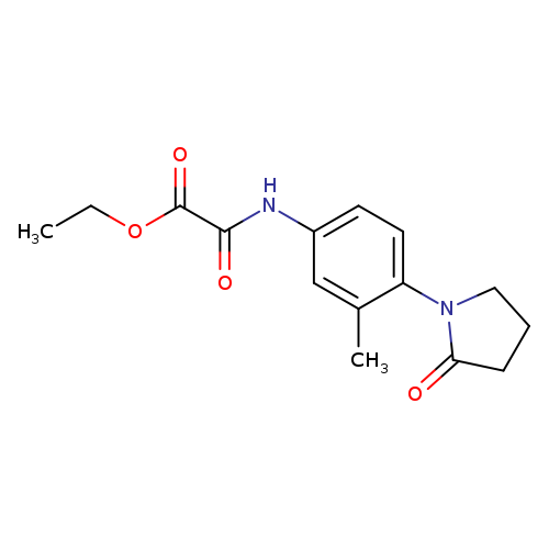 ethyl {[3-methyl-4-(2-oxopyrrolidin-1-yl)phenyl]carbamoyl}formate