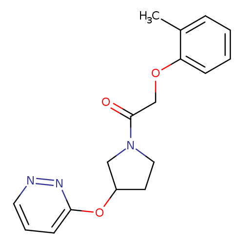 2-(2-methylphenoxy)-1-[3-(pyridazin-3-yloxy)pyrrolidin-1-yl]ethan-1-one