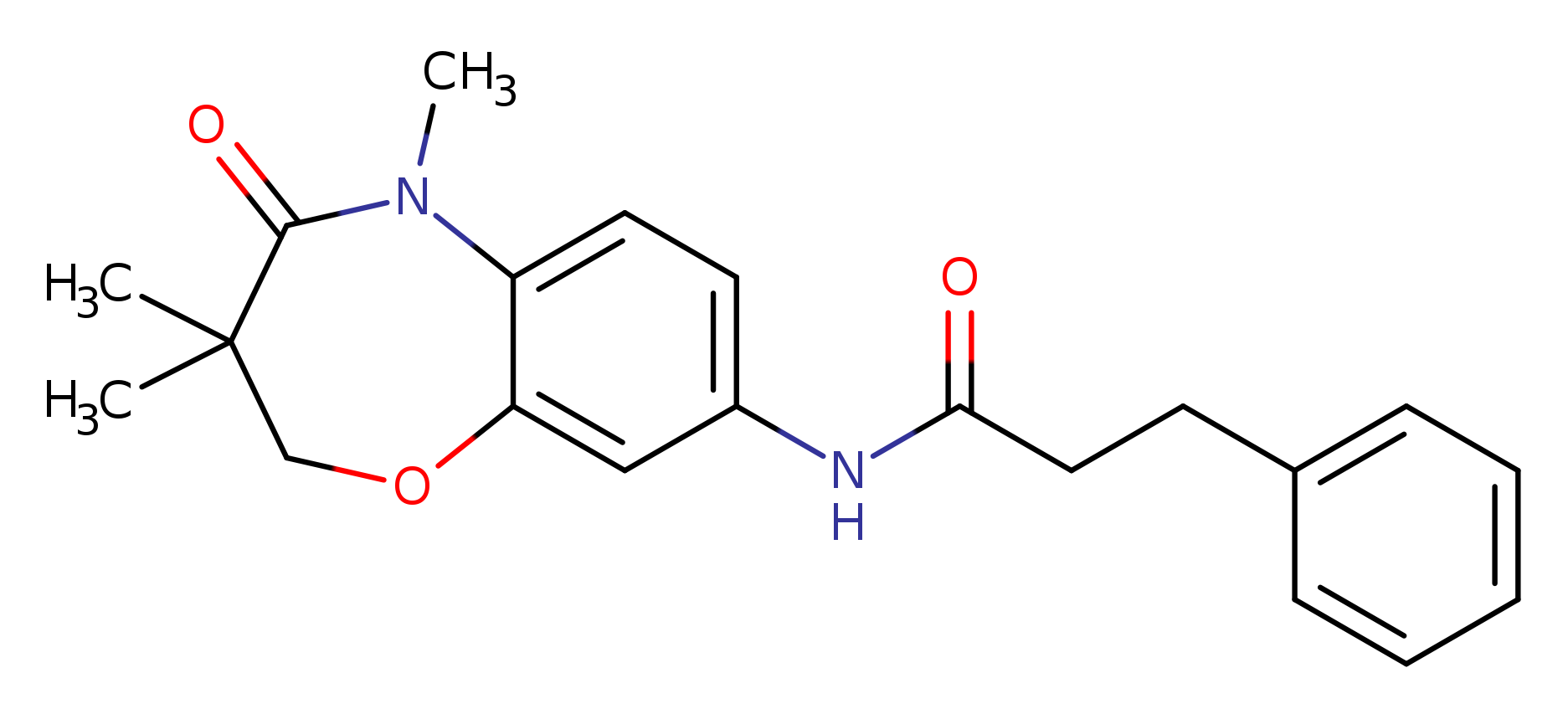 3-phenyl-N-(3,3,5-trimethyl-4-oxo-2,3,4,5-tetrahydro-1,5-benzoxazepin-8-yl)propanamide
