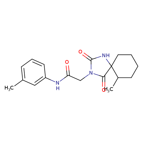 2-{6-methyl-2,4-dioxo-1,3-diazaspiro[4.5]decan-3-yl}-N-(3-methylphenyl)acetamide