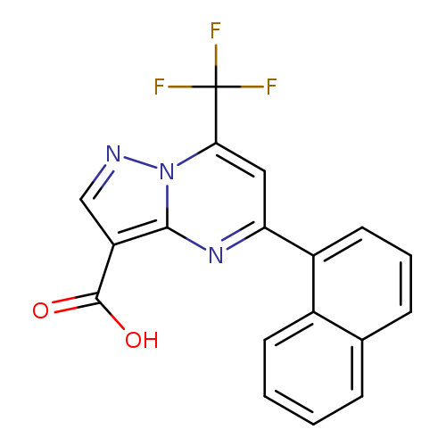 5-(1-naphthyl)-7-(trifluoromethyl)pyrazolo[1,5-a]pyrimidine-3-carboxylic acid