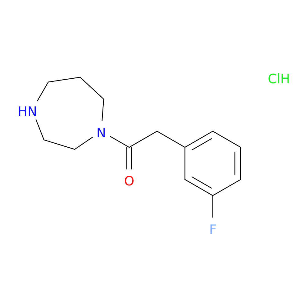1-(1,4-diazepan-1-yl)-2-(3-fluorophenyl)ethan-1-one hydrochloride