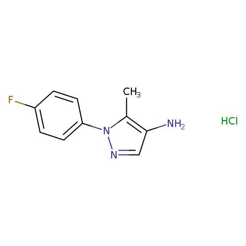 1-(4-fluorophenyl)-5-methyl-1H-pyrazol-4-amine hydrochloride