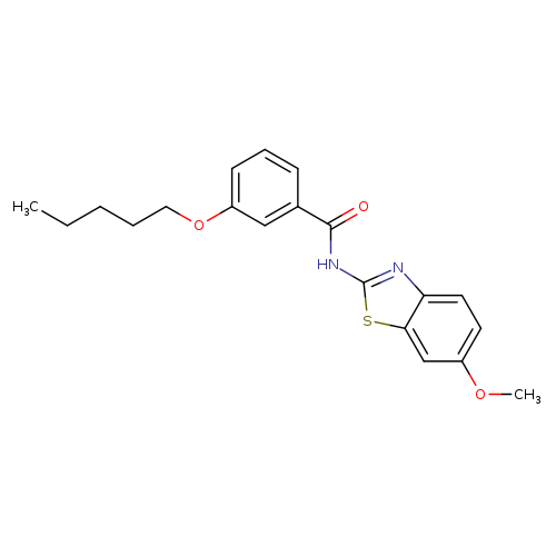 N-(6-methoxy-1,3-benzothiazol-2-yl)-3-(pentyloxy)benzamide