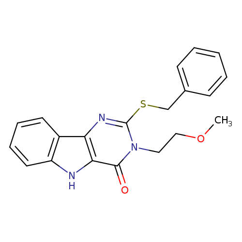 2-(benzylsulfanyl)-3-(2-methoxyethyl)-3H,4H,5H-pyrimido[5,4-b]indol-4-one