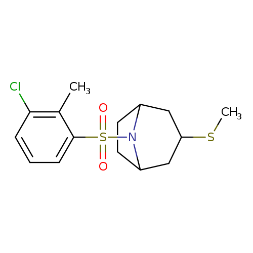 8-(3-chloro-2-methylbenzenesulfonyl)-3-(methylsulfanyl)-8-azabicyclo[3.2.1]octane