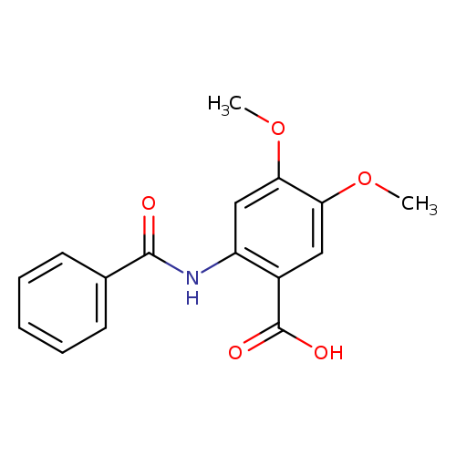 2-(Benzoylamino)-4,5-dimethoxybenzoic acid