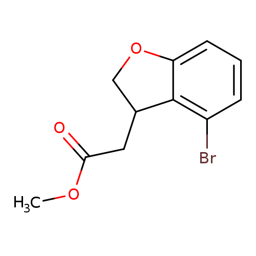 methyl2-(4-bromo-2,3-dihydro-1-benzofuran-3-yl)acetate