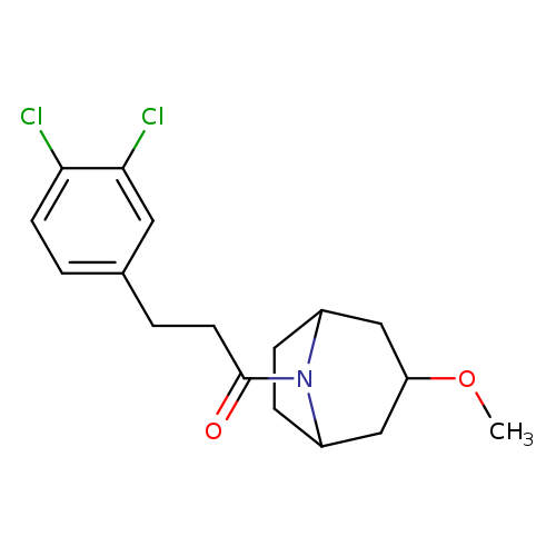 3-(3,4-dichlorophenyl)-1-{3-methoxy-8-azabicyclo[3.2.1]octan-8-yl}propan-1-one