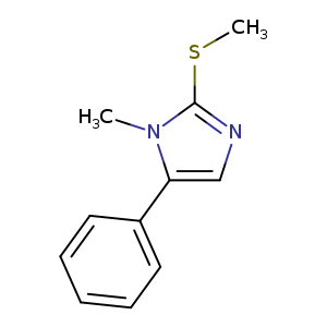 1H-Imidazole, 1-methyl-2-(methylthio)-5-phenyl-