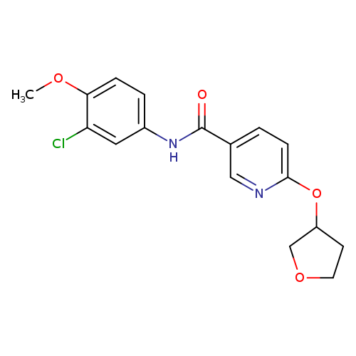 N-(3-chloro-4-methoxyphenyl)-6-(oxolan-3-yloxy)pyridine-3-carboxamide