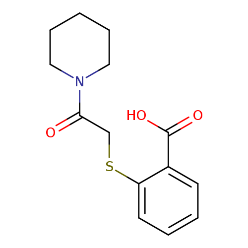 2-[(2-Oxo-2-piperidin-1-ylethyl)thio]benzoic acid