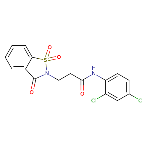 N-(2,4-dichlorophenyl)-3-(1,1,3-trioxo-2,3-dihydro-1lambda6,2-benzothiazol-2-yl)propanamide