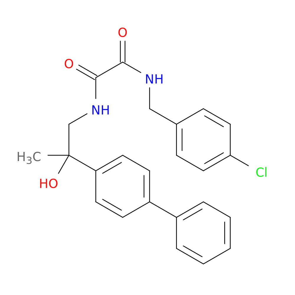 N-(2-{[1,1'-biphenyl]-4-yl}-2-hydroxypropyl)-N'-[(4-chlorophenyl)methyl]ethanediamide