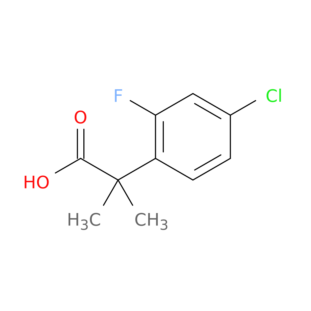2-(4-Chloro-2-fluorophenyl)-2-methylpropanoic acid