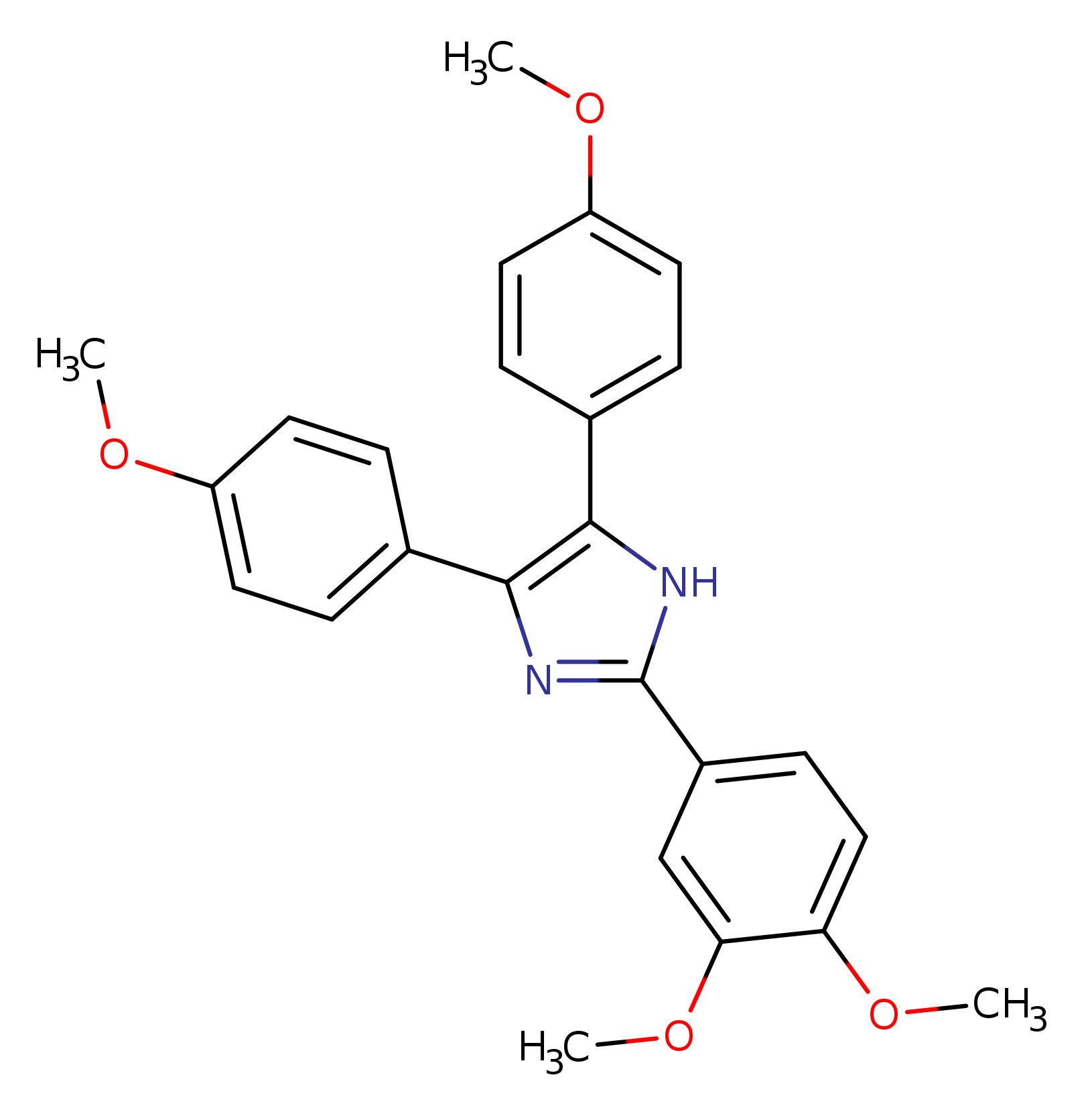 2-(3,4-dimethoxyphenyl)-4,5-bis(4-methoxyphenyl)-1H-imidazole