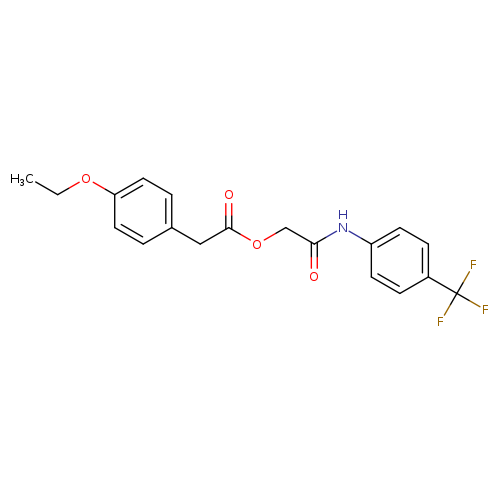 {[4-(trifluoromethyl)phenyl]carbamoyl}methyl 2-(4-ethoxyphenyl)acetate