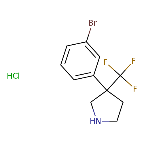3-(3-bromophenyl)-3-(trifluoromethyl)pyrrolidinehydrochloride