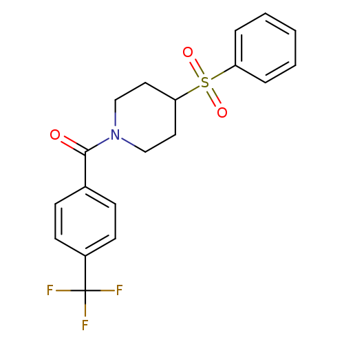 4-(benzenesulfonyl)-1-[4-(trifluoromethyl)benzoyl]piperidine