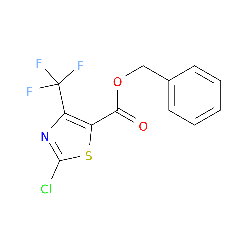 2-CHLORO-4-(TRIFLUOROMETHYL)-5-THIAZOLECARBOXYLIC ACID PHENYLMETHYL ESTER