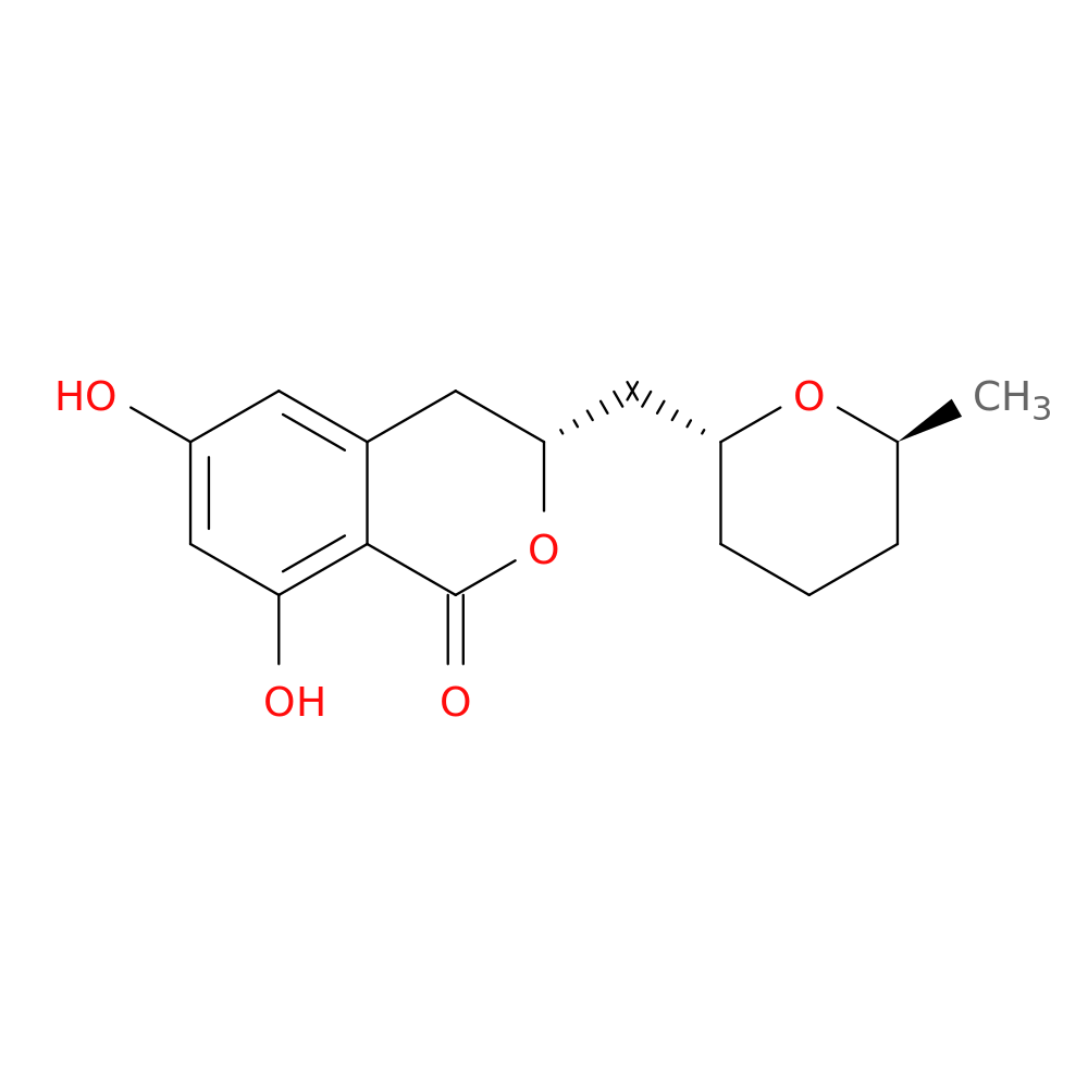 (R)-6,8-Dihydroxy-3-(((2R,6S)-6-methyltetrahydro-2H-pyran-2-yl)methyl)isochroman-1-one
