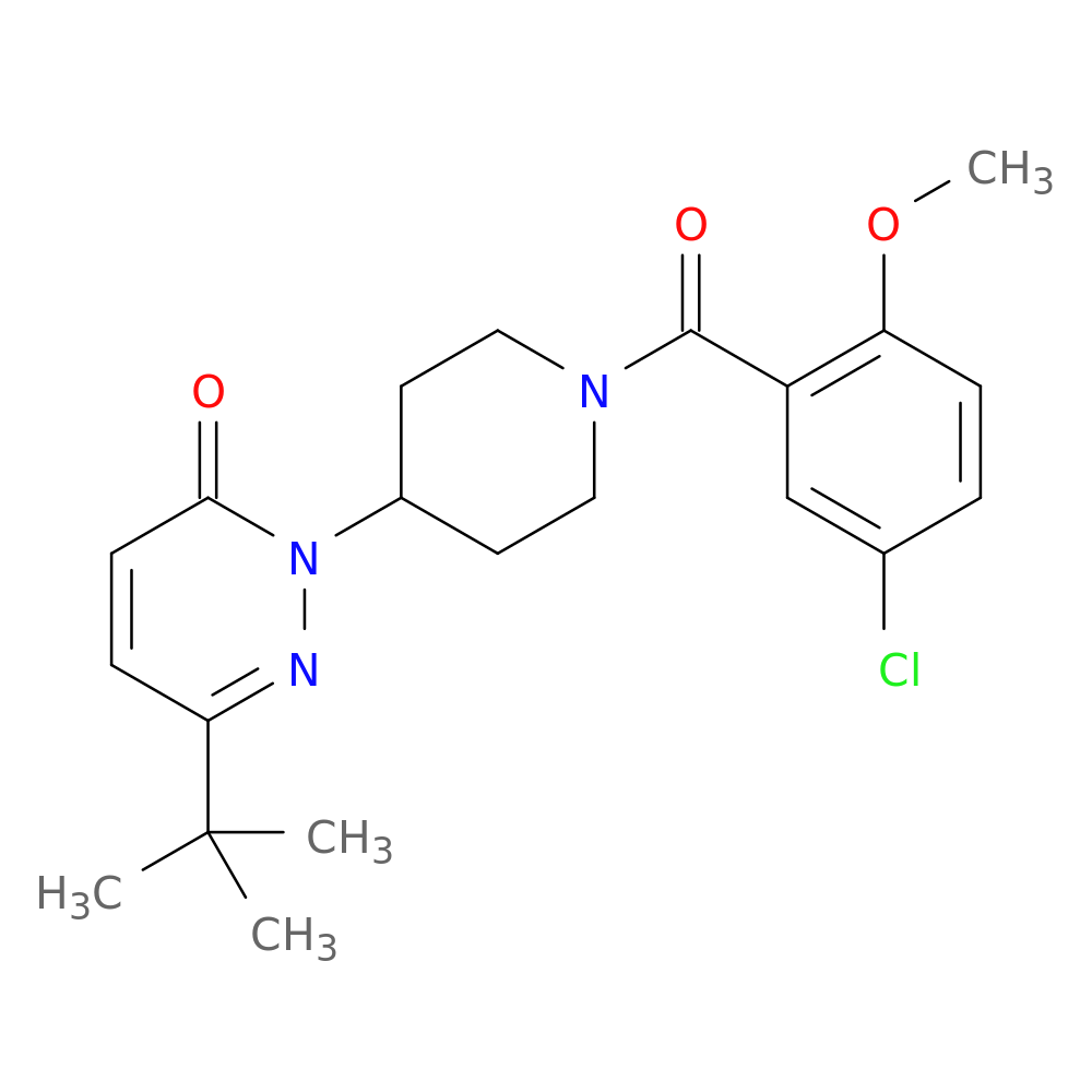 6-tert-butyl-2-[1-(5-chloro-2-methoxybenzoyl)piperidin-4-yl]-2,3-dihydropyridazin-3-one