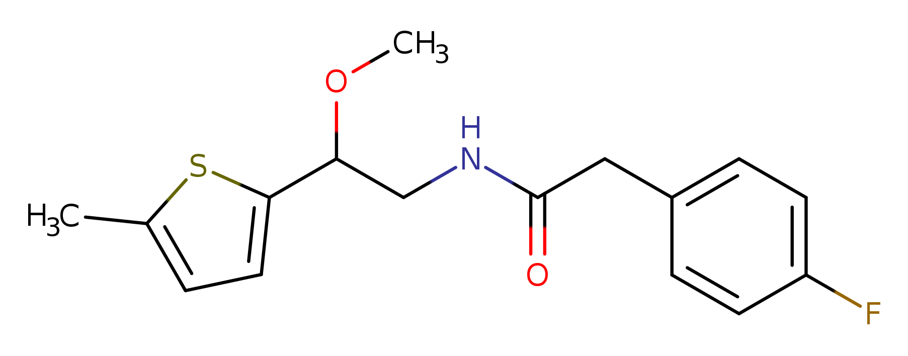 2-(4-fluorophenyl)-N-[2-methoxy-2-(5-methylthiophen-2-yl)ethyl]acetamide