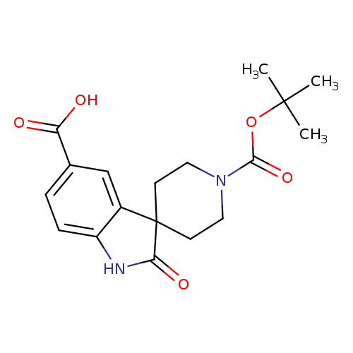 1'-[(2-methylpropan-2-yl)oxycarbonyl]-2-oxospiro[1H-indole-3,4'-piperidine]-5-carboxylic acid
