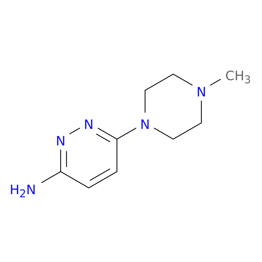3-Pyridazinamine, 6-(4-methyl-1-piperazinyl)-