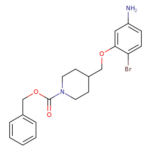 4-(5-Amino-2-bromo-phenoxymethyl)-piperidine-1-carboxylic acid benzyl ester