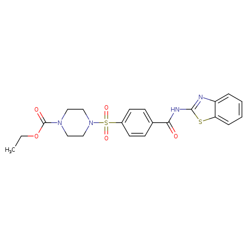 ethyl 4-{4-[(1,3-benzothiazol-2-yl)carbamoyl]benzenesulfonyl}piperazine-1-carboxylate