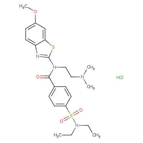 4-(diethylsulfamoyl)-N-[2-(dimethylamino)ethyl]-N-(6-methoxy-1,3-benzothiazol-2-yl)benzamide hydrochloride