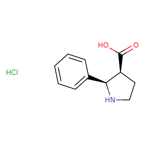 2-phenylpyrrolidine-3-carboxylic acid hydrochloride, cis