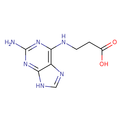 3-[(2-amino-9H-purin-6-yl)amino]propanoic acid