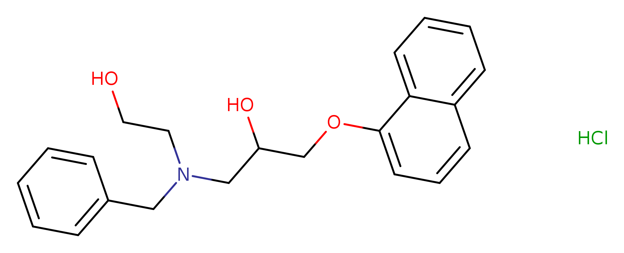 1-[benzyl(2-hydroxyethyl)amino]-3-(naphthalen-1-yloxy)propan-2-ol hydrochloride