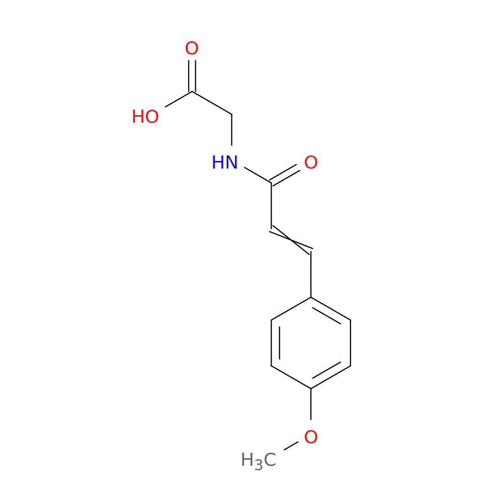 Glycine, N-[3-(4-methoxyphenyl)-1-oxo-2-propen-1-yl]-