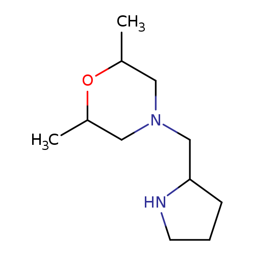 2,6-dimethyl-4-(pyrrolidin-2-ylmethyl)morpholine