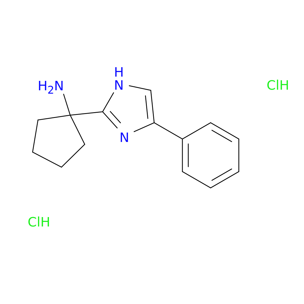 1-(4-phenyl-1H-imidazol-2-yl)cyclopentan-1-amine dihydrochloride