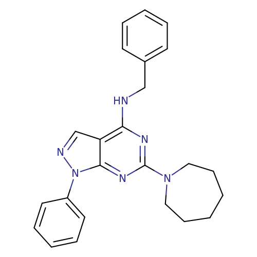 6-(azepan-1-yl)-N-benzyl-1-phenyl-1H-pyrazolo[3,4-d]pyrimidin-4-amine